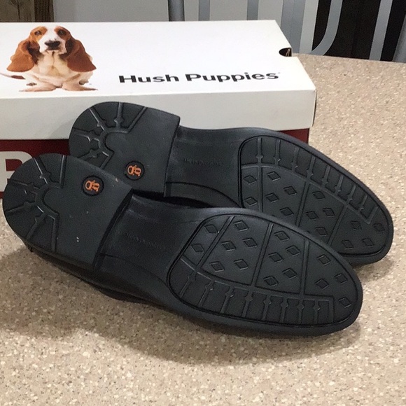 Mens Hush Puppies Black Loafer - Picture 2 of 3